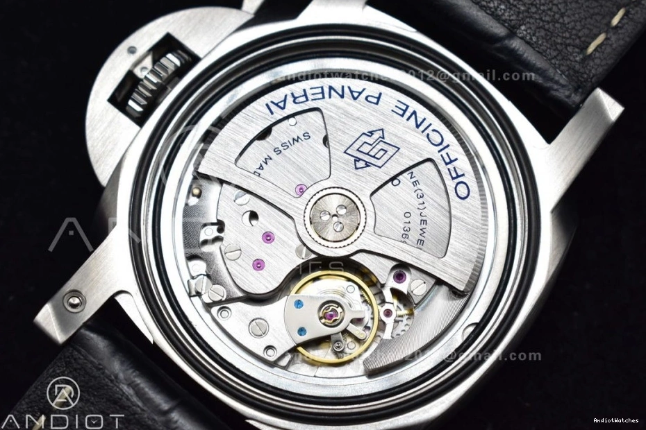 P.9010 PAM1312 Black TimelessDesign Clone Edition Dial SBF Leather Best Strap on 1:1 Black 440 0517